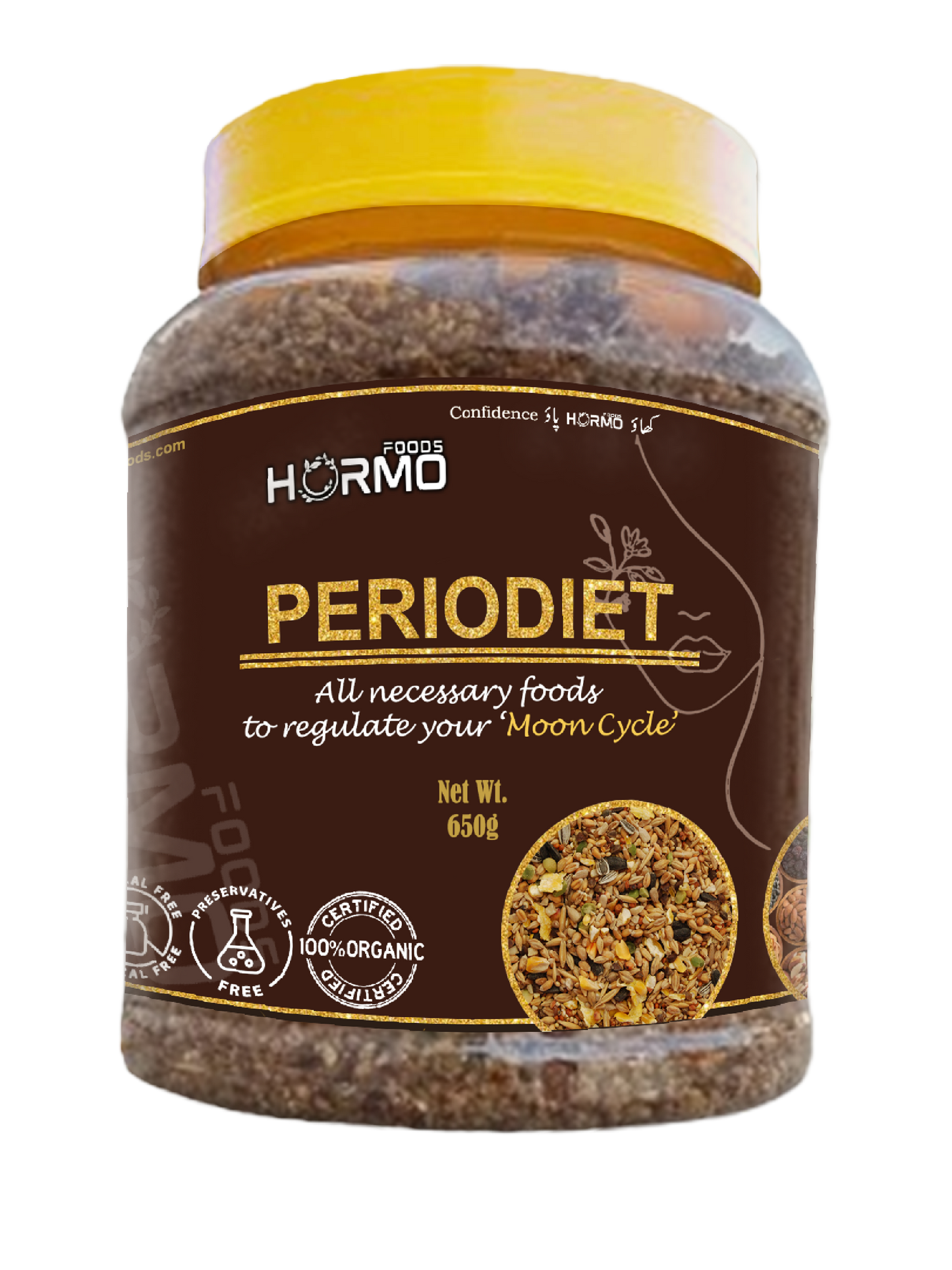 Periodiet – A Hormonal Balanced diet for Women 100% Natural menstrual cycle normalization (2 spoons daily)