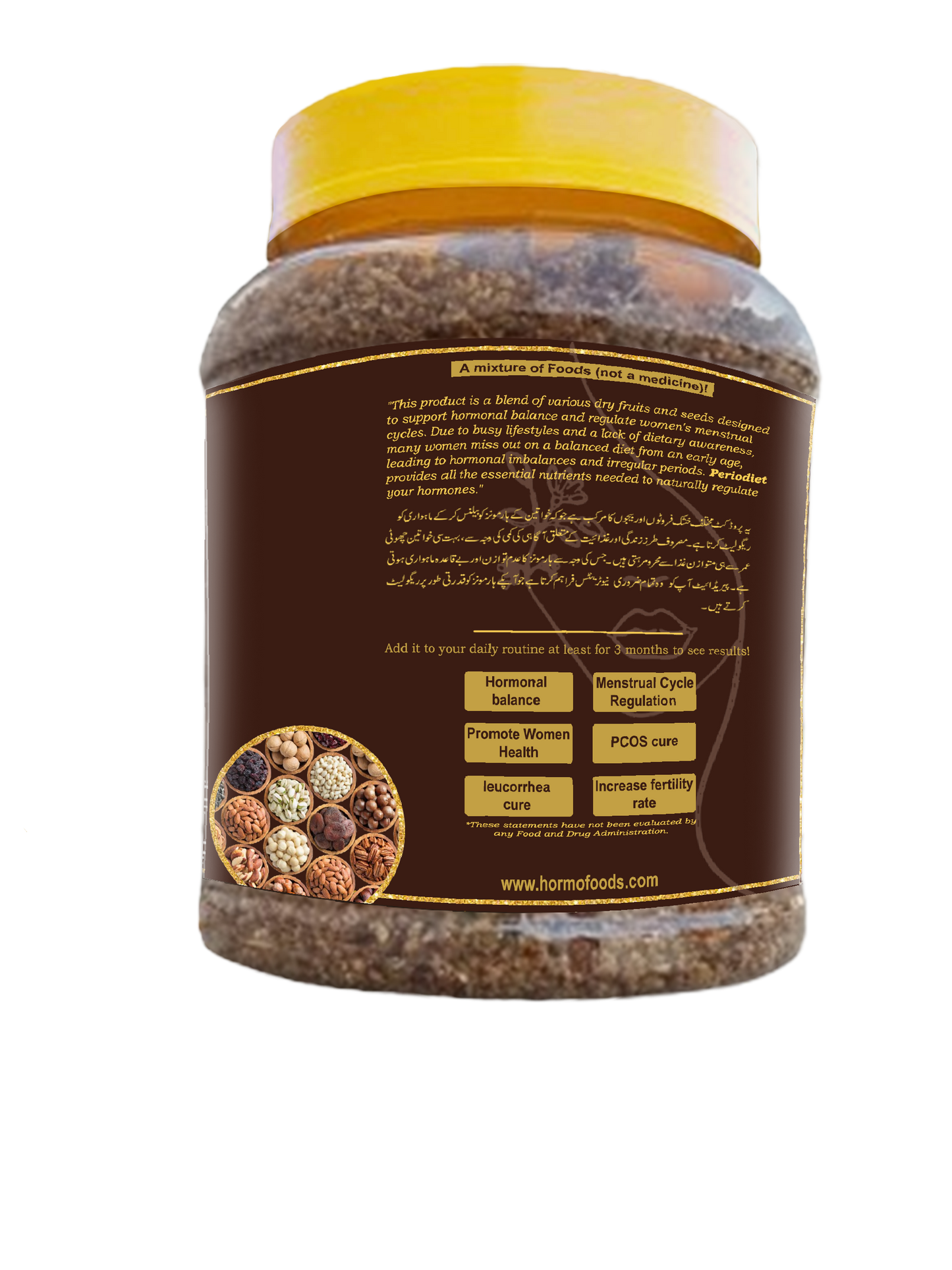 Periodiet – A Hormonal Balanced diet for Women 100% Natural menstrual cycle normalization (2 spoons daily)